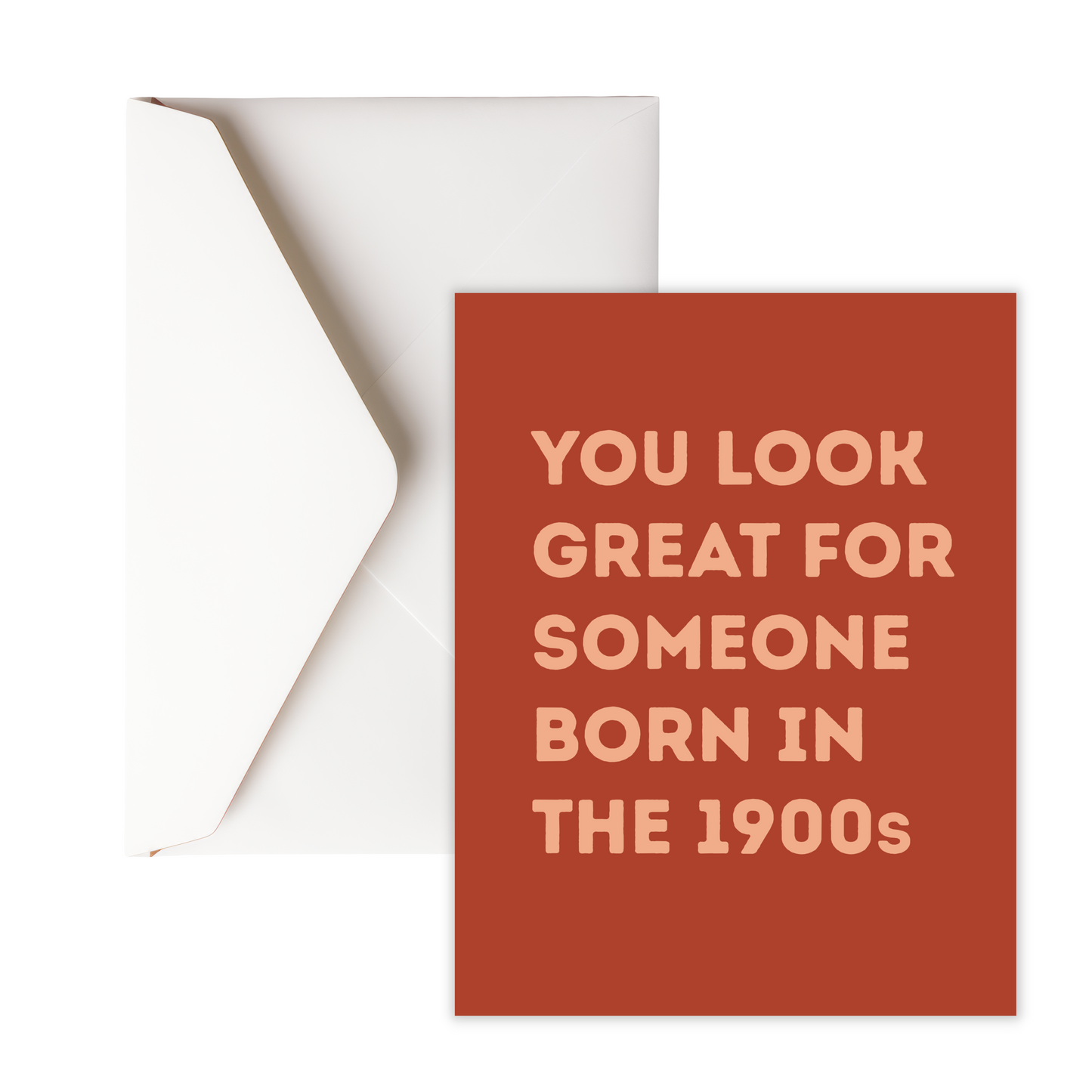 Born in the 1900's greeting card