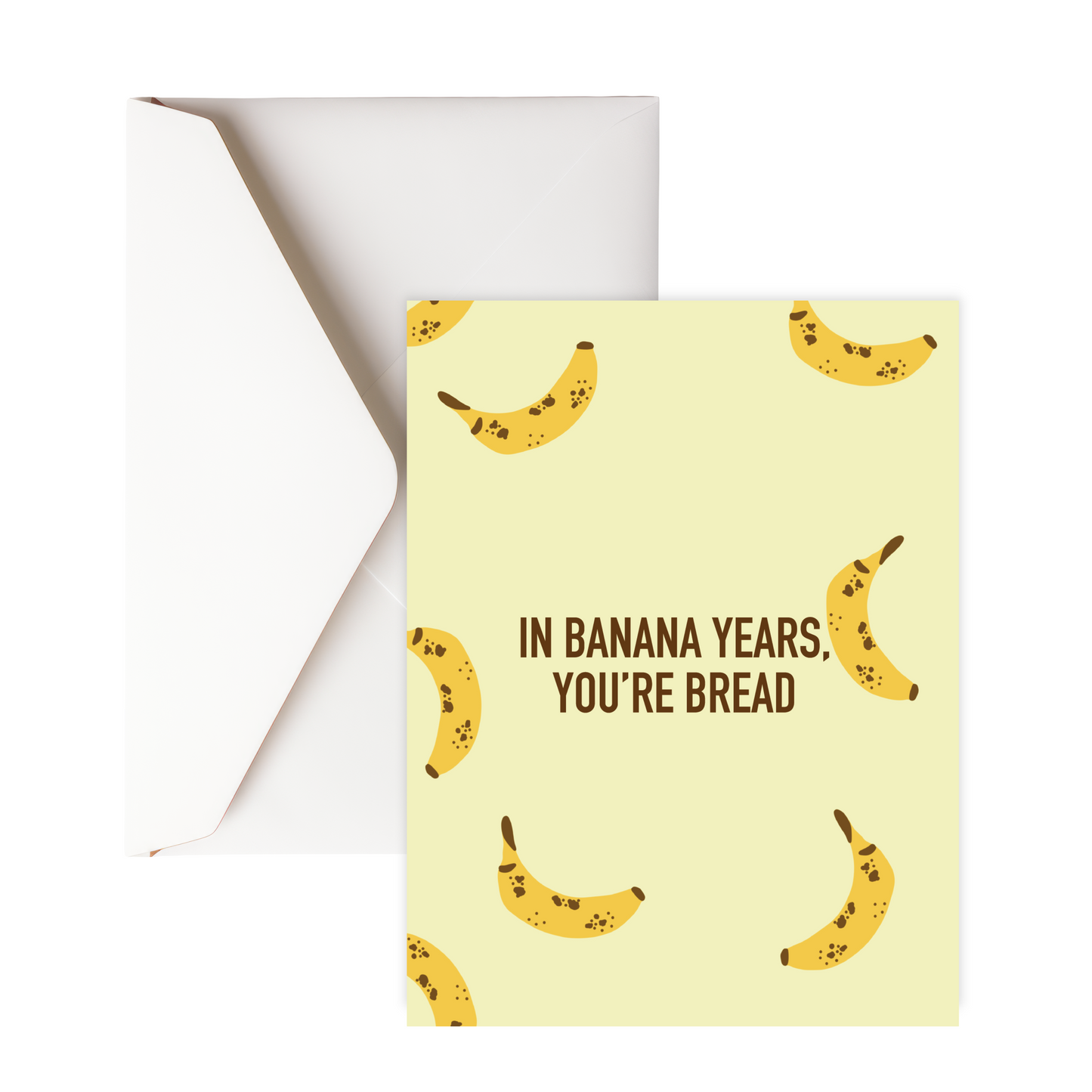 Banana bread greeting card