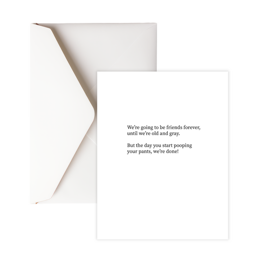 Old & gray greeting card