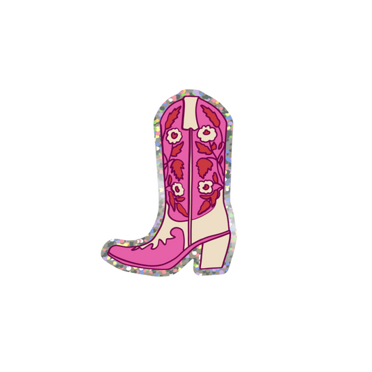 Boot glitter sticker