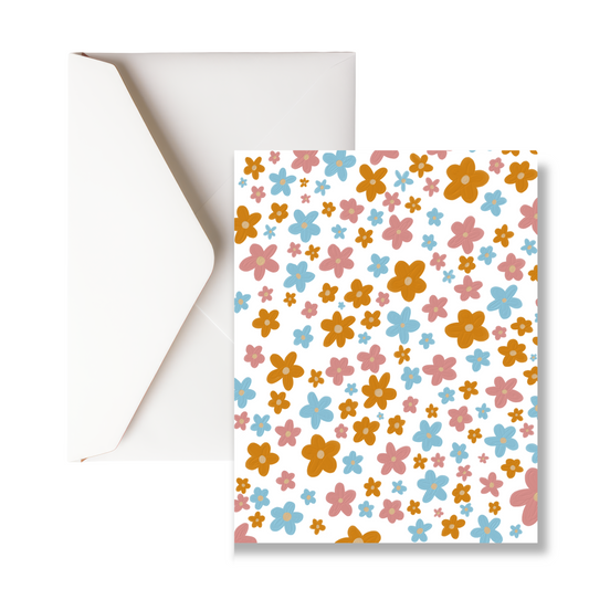 Flower greeting card