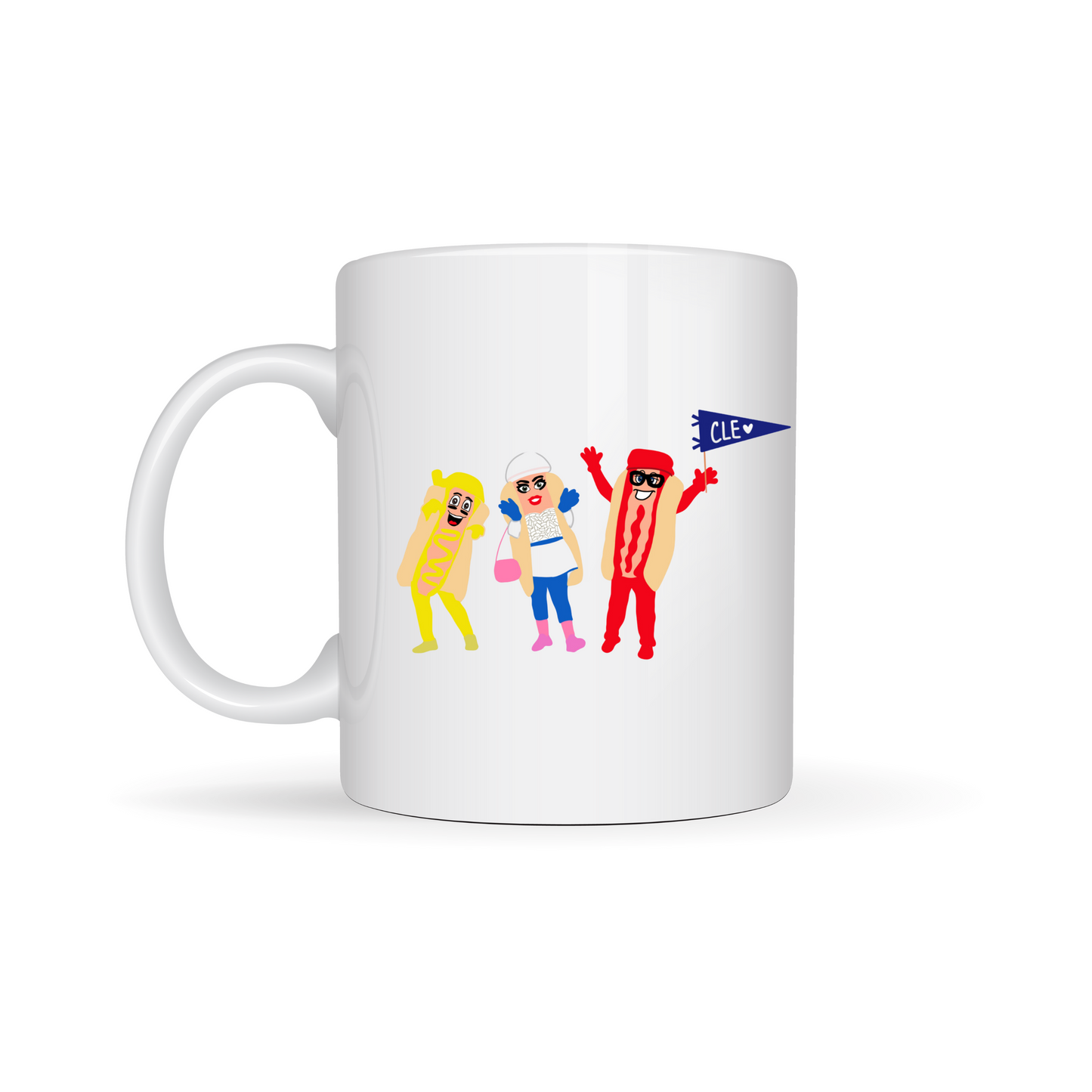 Hot dog race mug