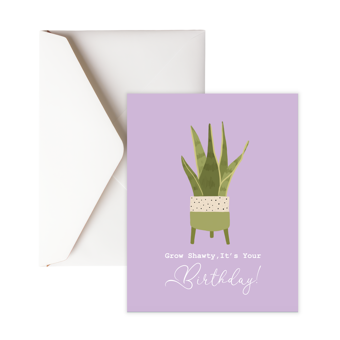 Grow shawty greeting card