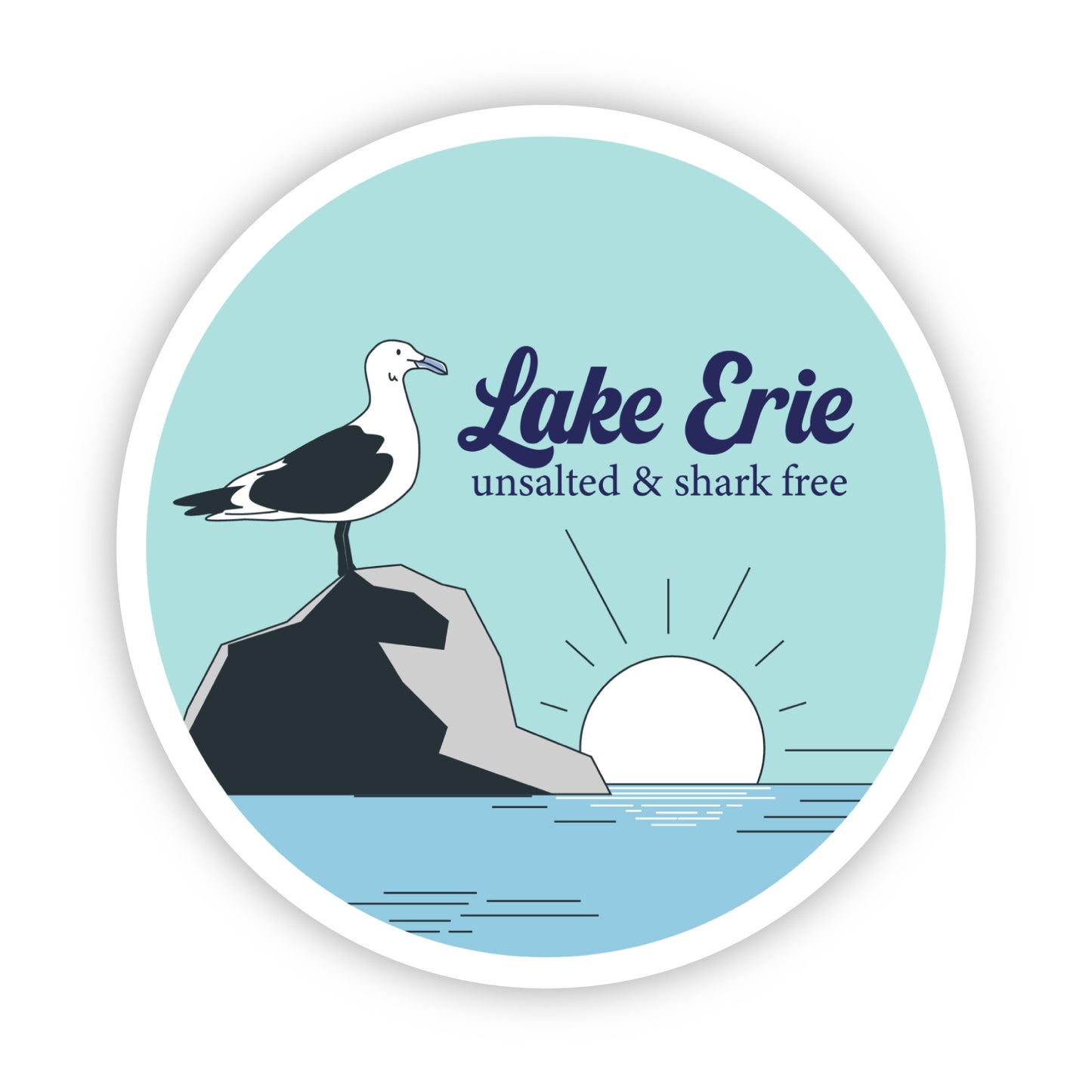 Lake Erie unsalted sticker