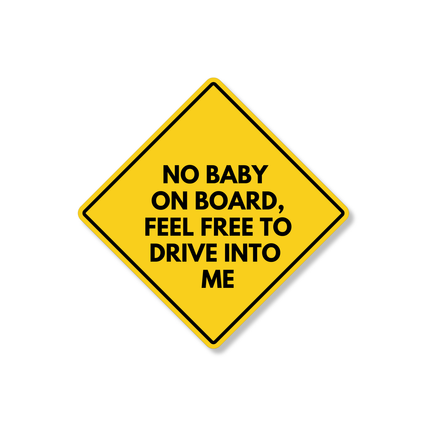 No Baby Sticker