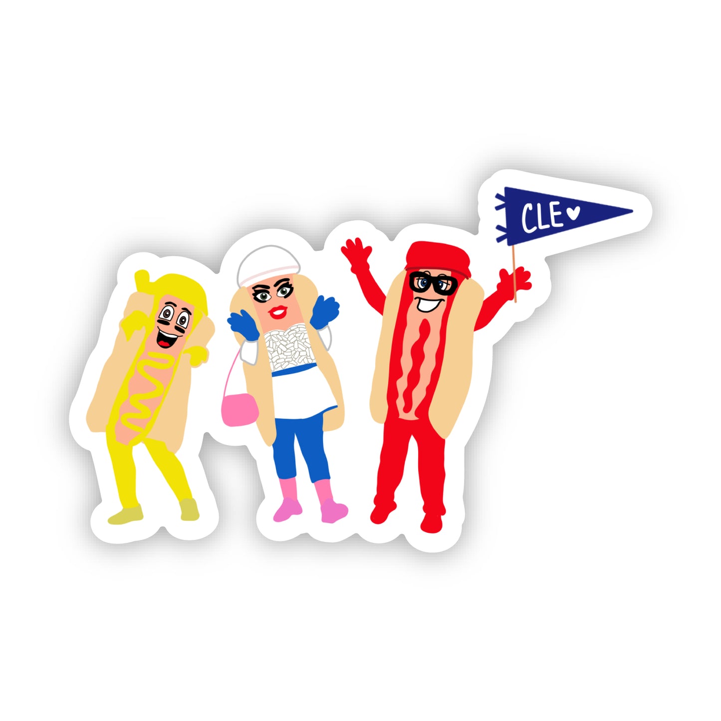 Hot Dog CLE Sticker