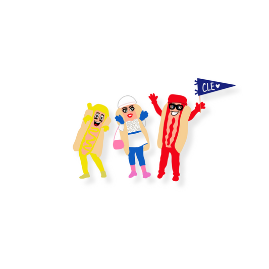 Hotdog Race Sticker