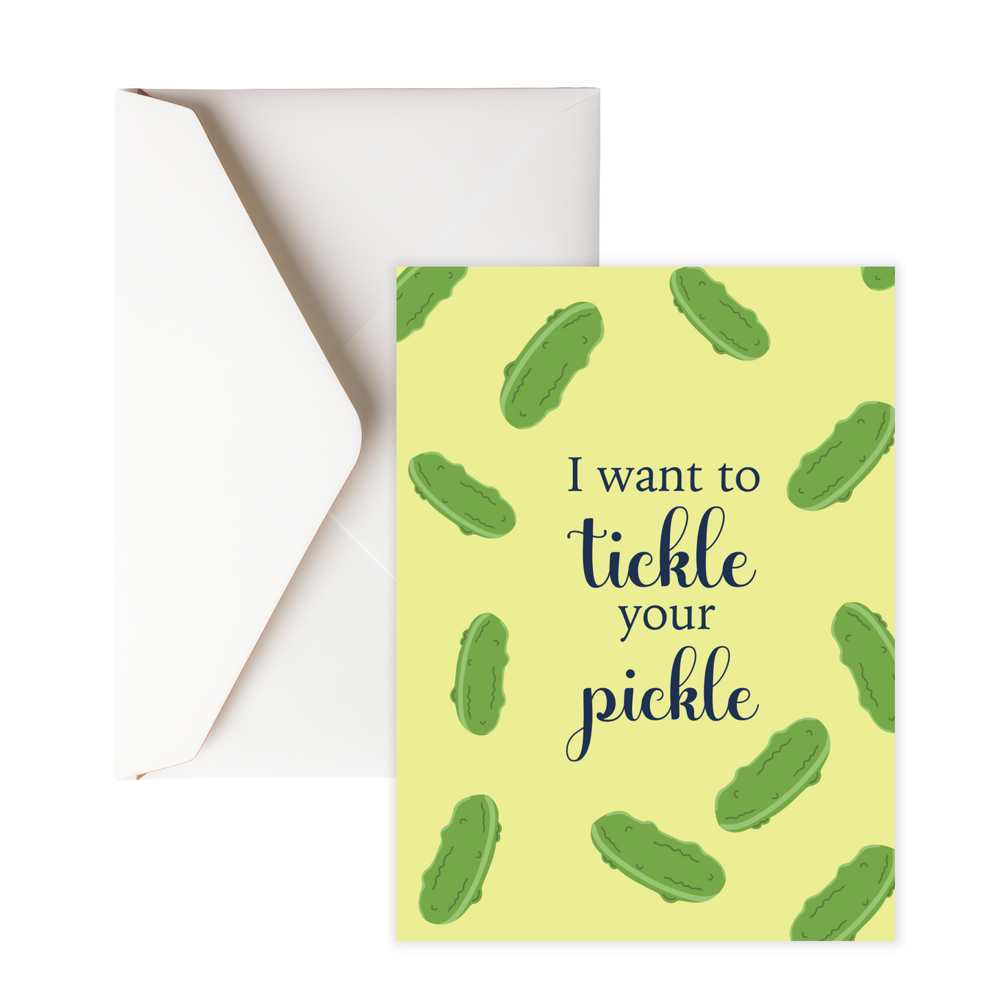 Tickle Your Pickle Greeting Card